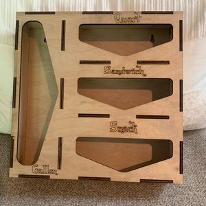 Wooden Baggie Organizer